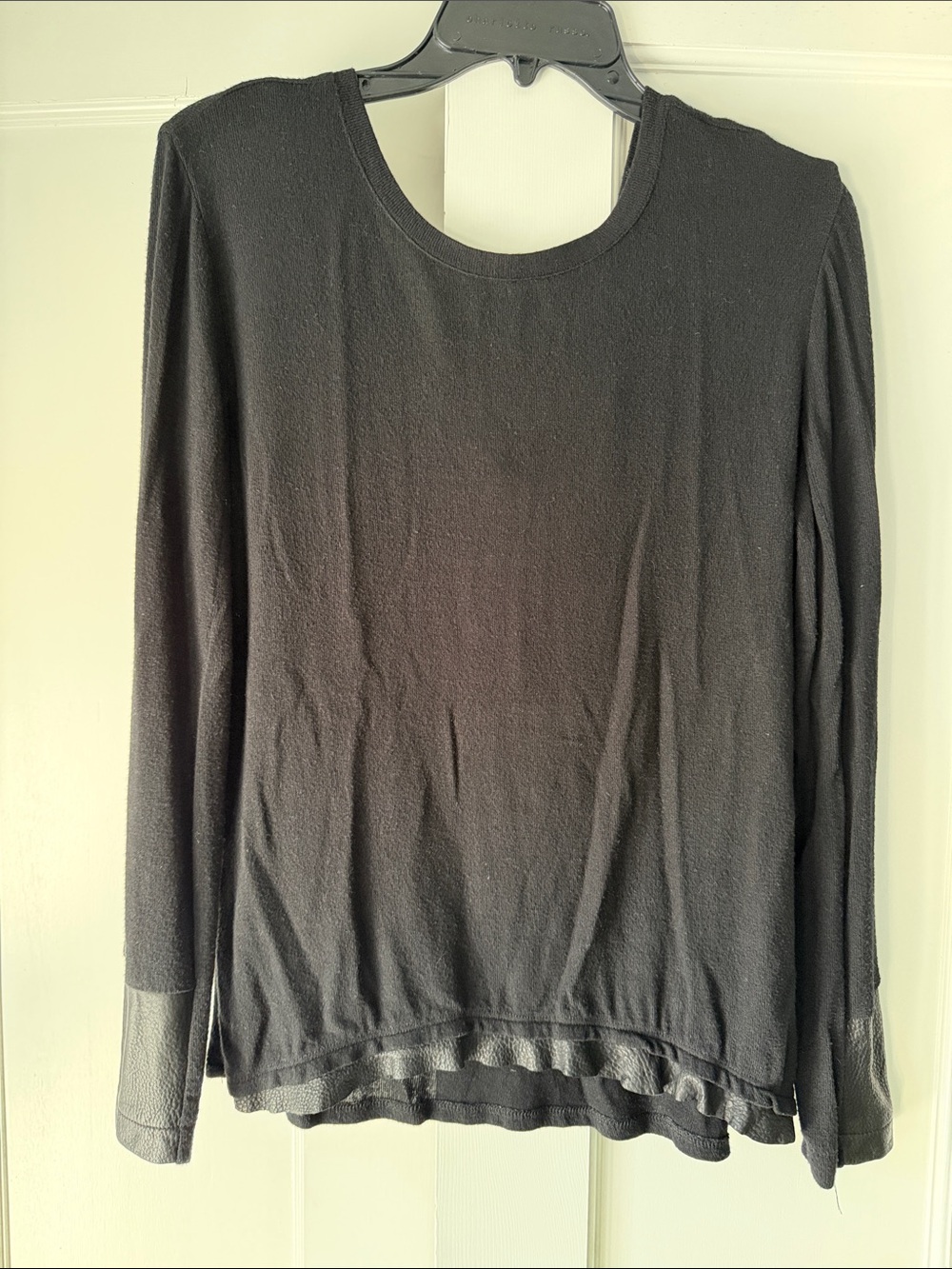 Generation Love Black with Leather Detail Top